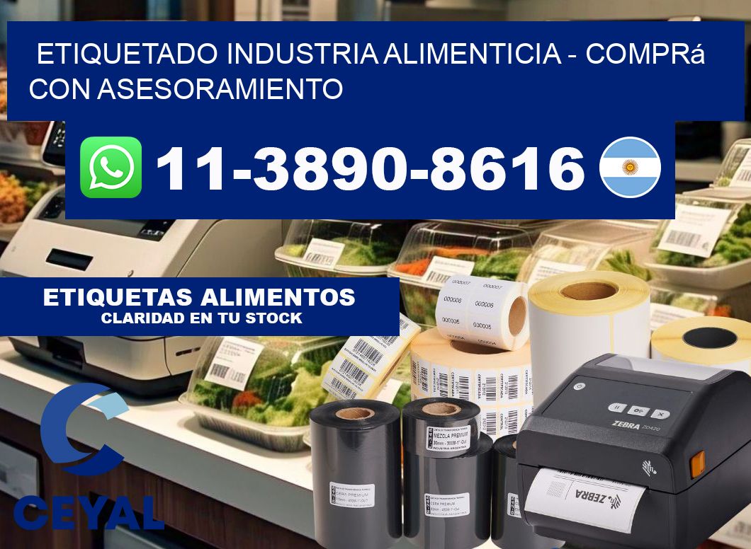 ETIQUETADO INDUSTRIA ALIMENTICIA - Comprá con asesoramiento