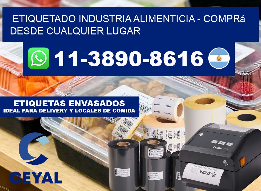 ETIQUETADO INDUSTRIA ALIMENTICIA - Comprá desde cualquier lugar