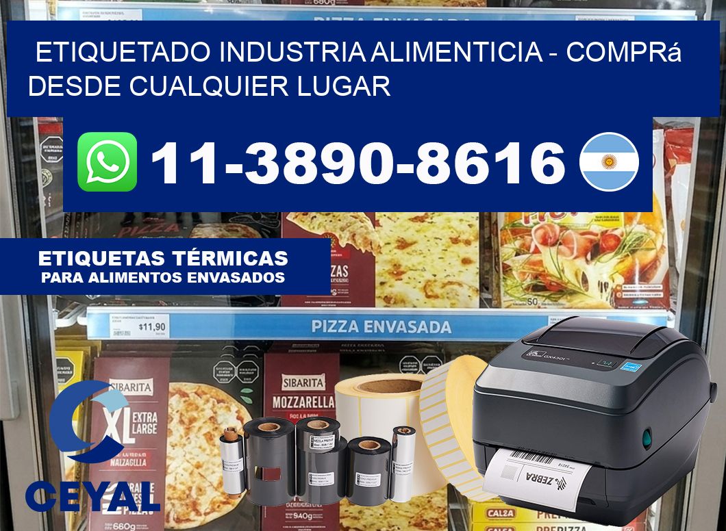 ETIQUETADO INDUSTRIA ALIMENTICIA - Comprá desde cualquier lugar