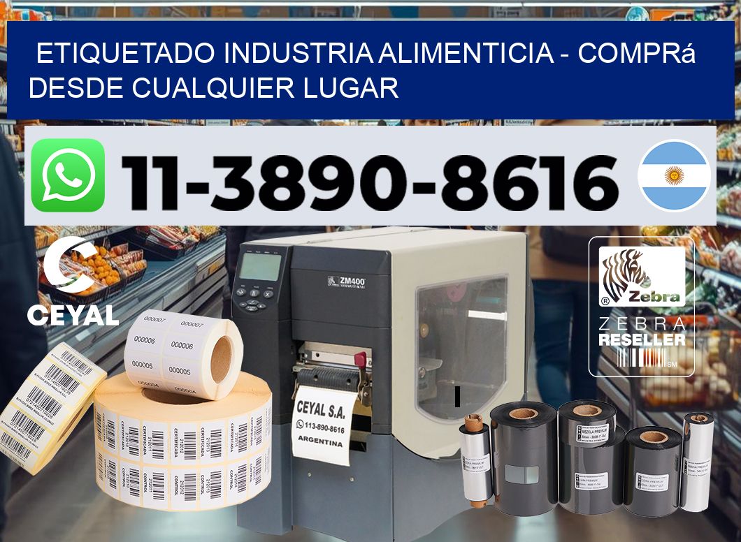 ETIQUETADO INDUSTRIA ALIMENTICIA - Comprá desde cualquier lugar