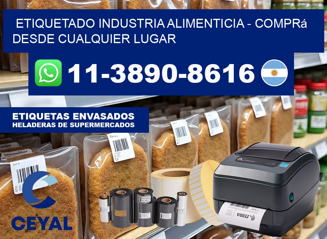 ETIQUETADO INDUSTRIA ALIMENTICIA – Comprá desde cualquier lugar