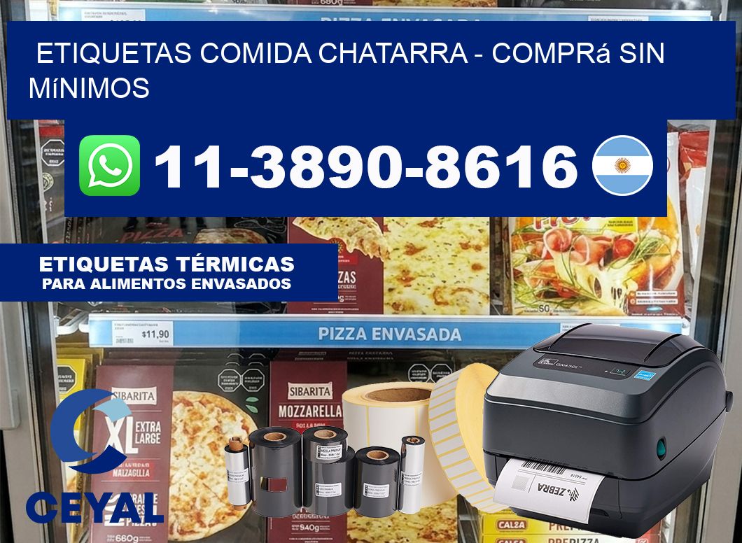 ETIQUETAS COMIDA CHATARRA - Comprá sin mínimos