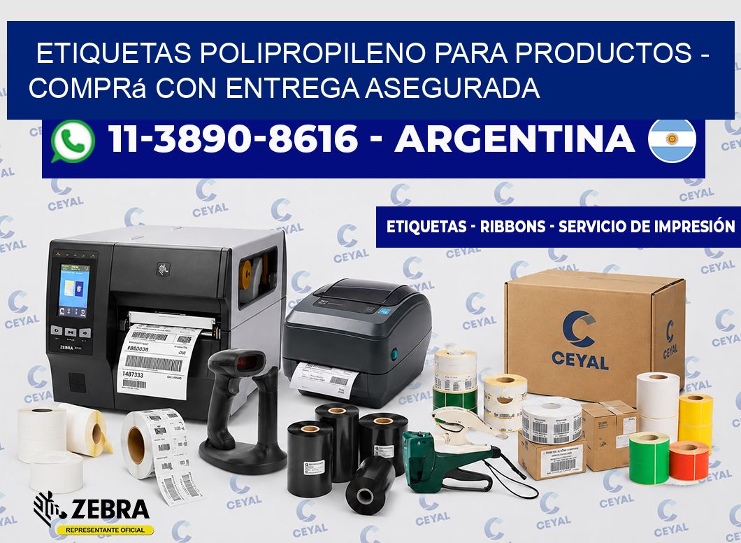 ETIQUETAS POLIPROPILENO PARA PRODUCTOS – Comprá con entrega asegurada