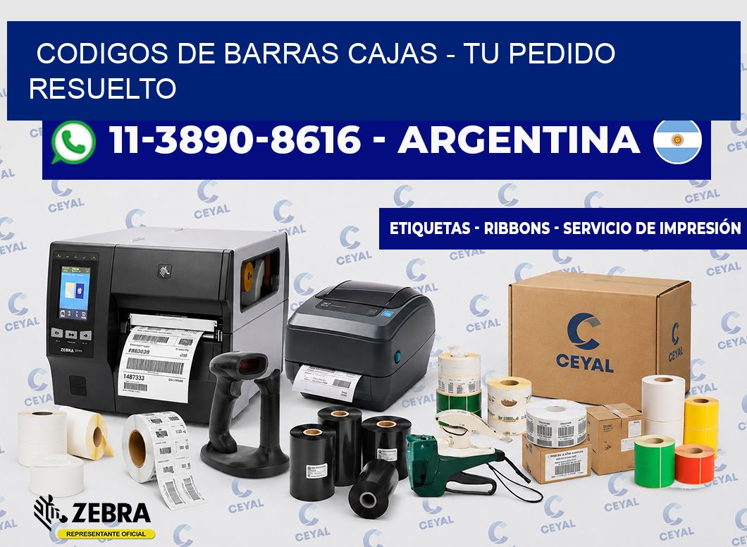 codigos de barras cajas - Tu pedido resuelto