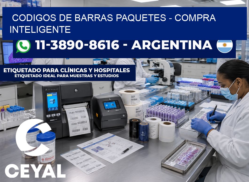 codigos de barras paquetes - Compra inteligente