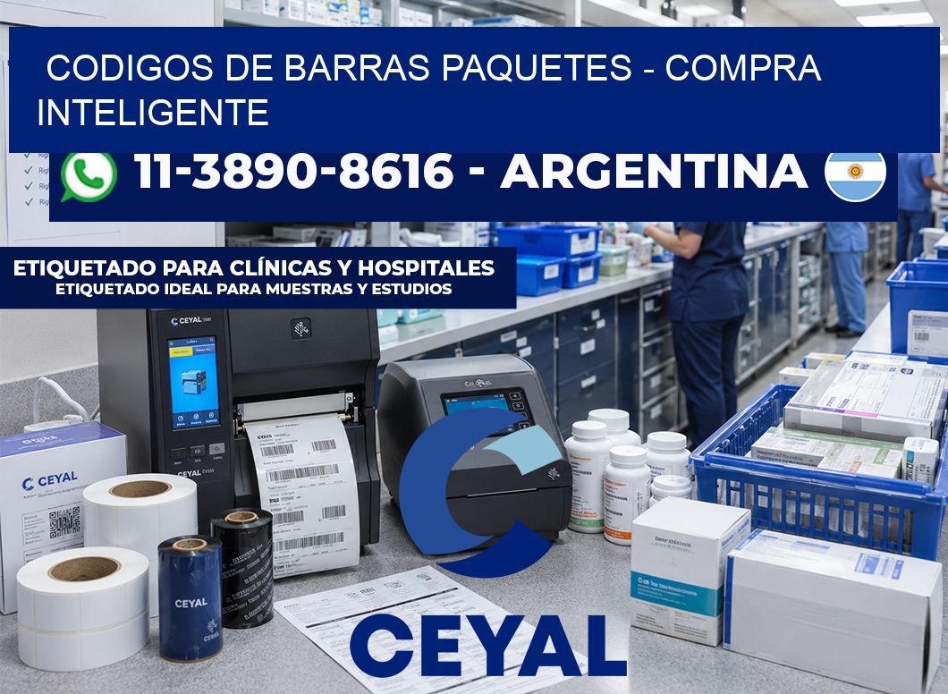 codigos de barras paquetes - Compra inteligente