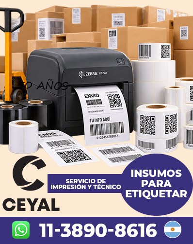 Impresión de Etiquetas Industriales CODIGOS DE BARRAS EAN13